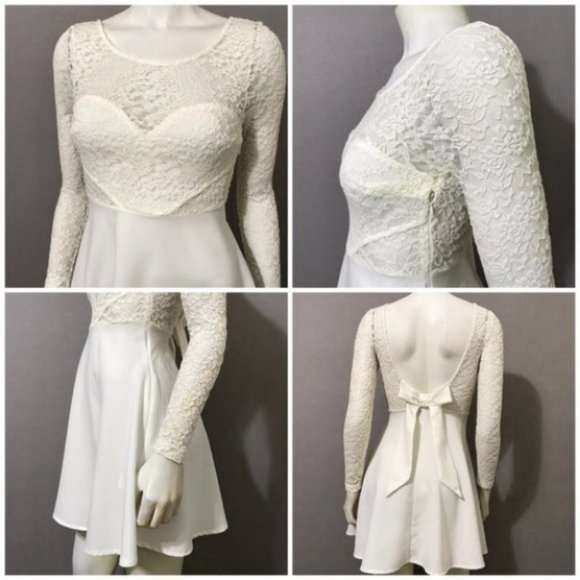 Xenia Boutique | Ivory Lace Mini Dress Bundle | XS - Picture 5 of 8